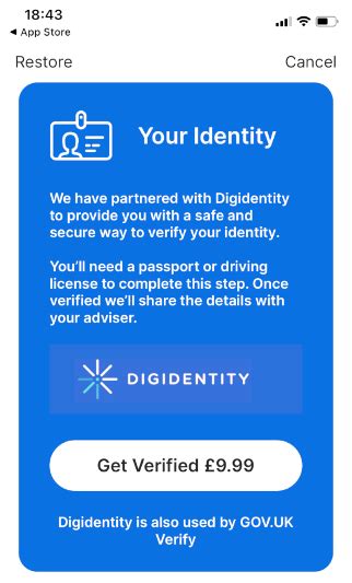 my digidentity account uk